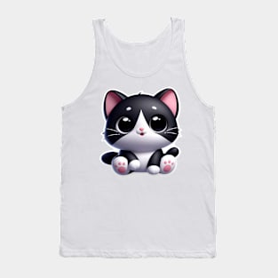 cute kawaii cat shirt Tank Top